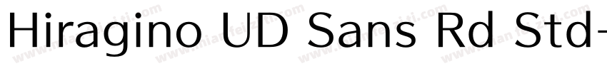Hiragino UD Sans Rd Std字体转换